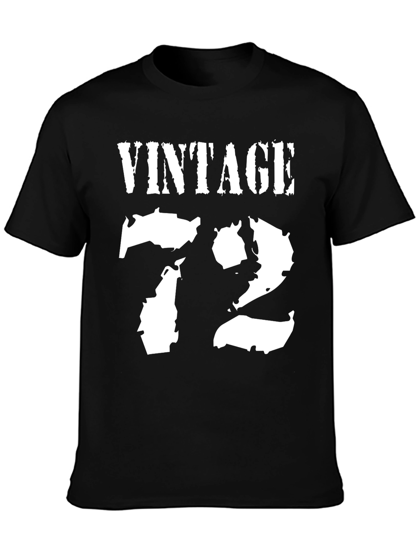 Black Vintage 72 Black Graphic Tee view 3