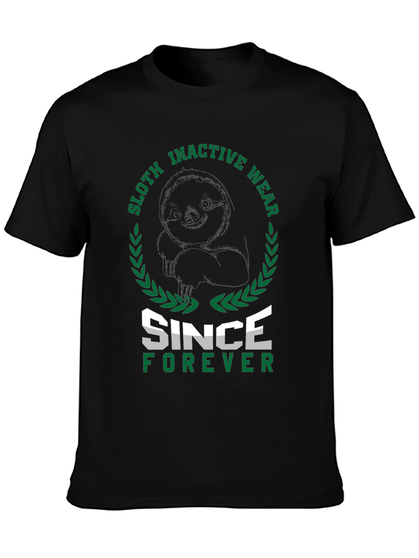 Black Sloth Inactive Wear Since Forever Black T-Shirt view 3