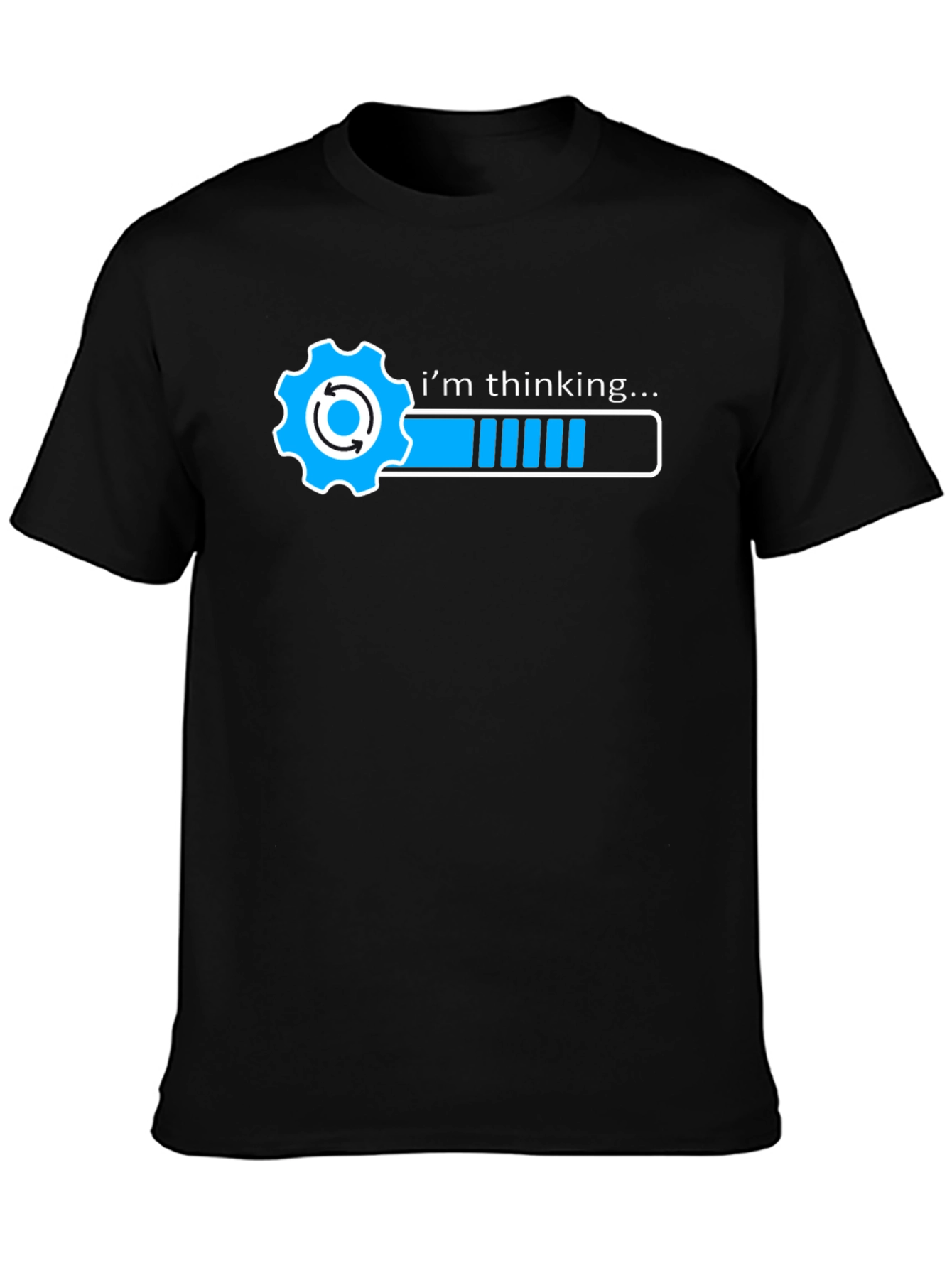 Black I'm Thinking... Graphic T-Shirt - Black view 3