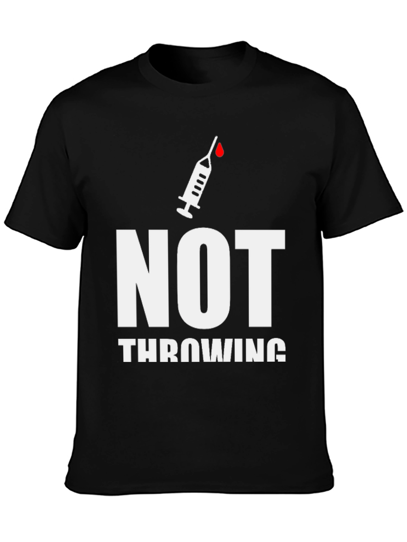 Black Not Throwing Away My Shot T-Shirt view 3