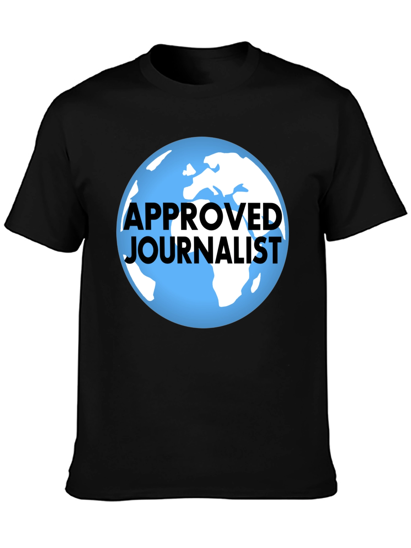 Black Approved Journalist Graphic T-Shirt - Black view 3