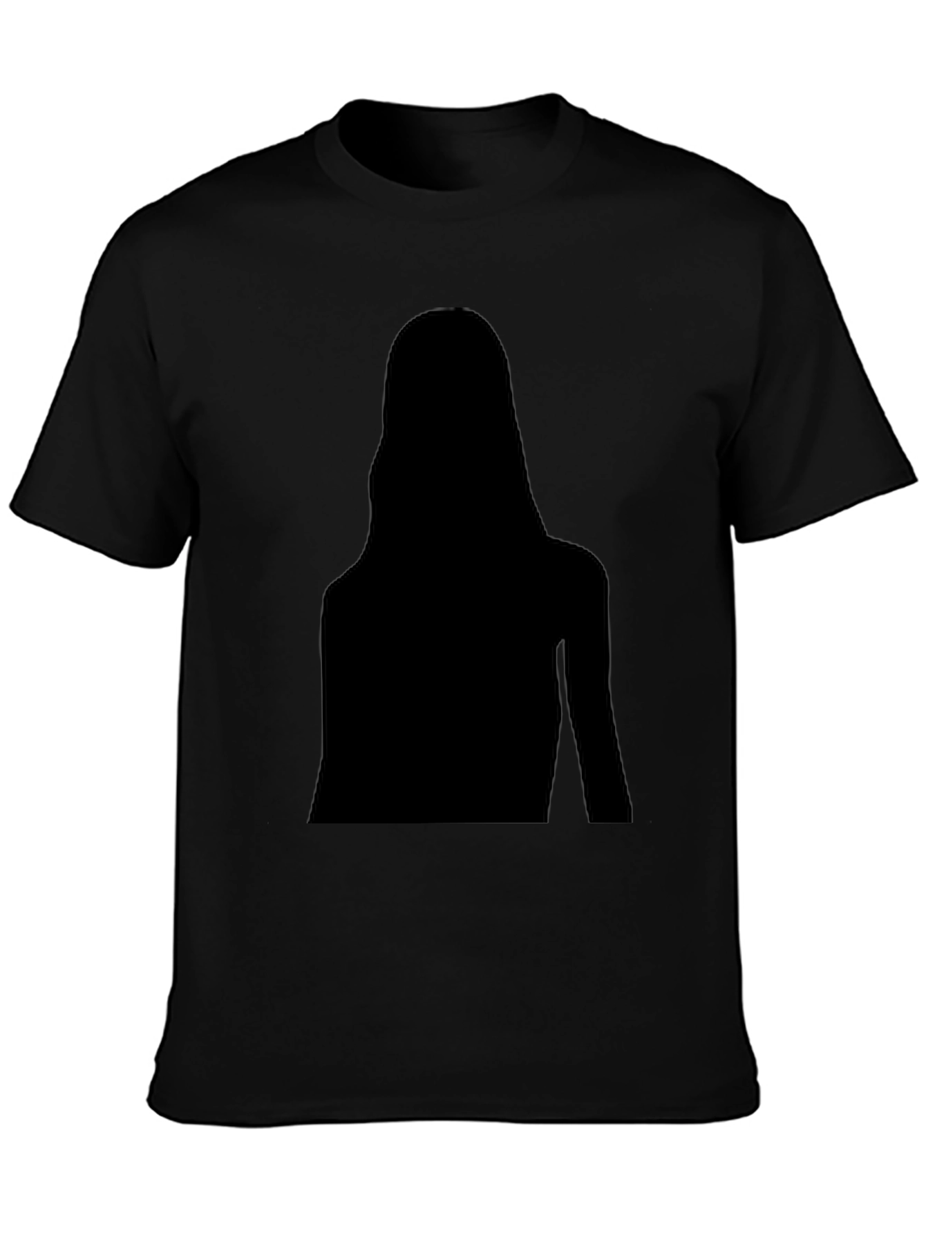 Black Silhouette Graphic Tee - Modern Style, Soft Fabric view 3