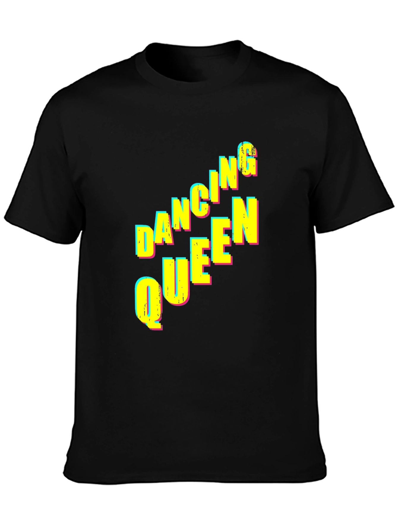 Black Dancing Queen Graphic Tee - Black Unisex T-Shirt view 3