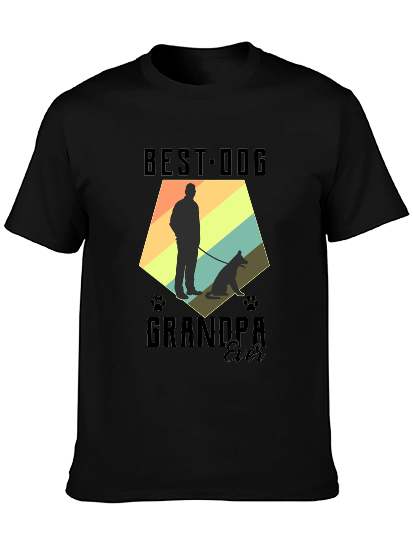 Best Dog Grandpa Ever Graphic T-Shirt - 3