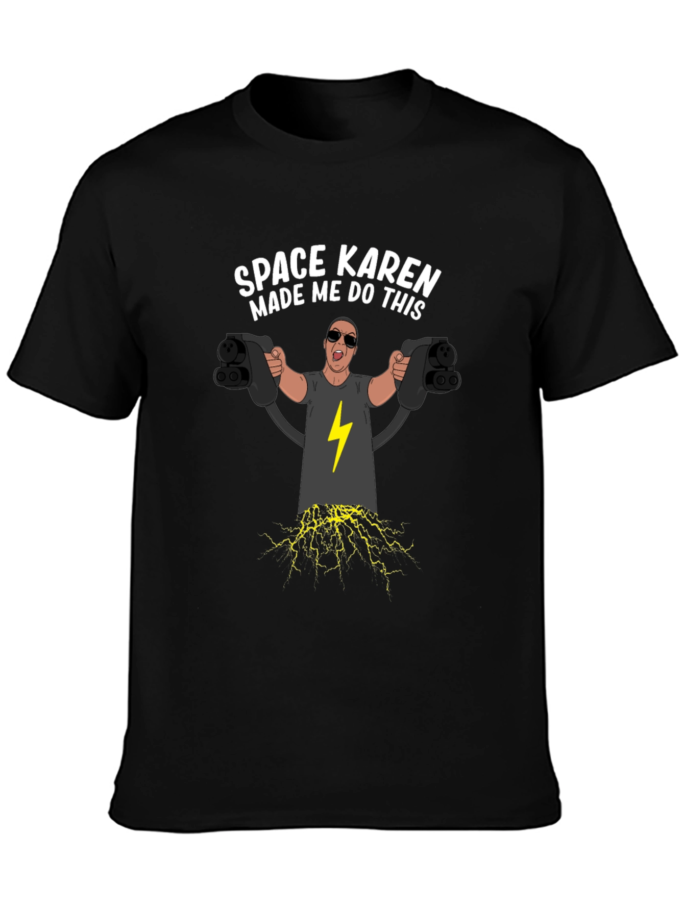 Space Karen Electric Car Charger Funny T-Shirt - 3