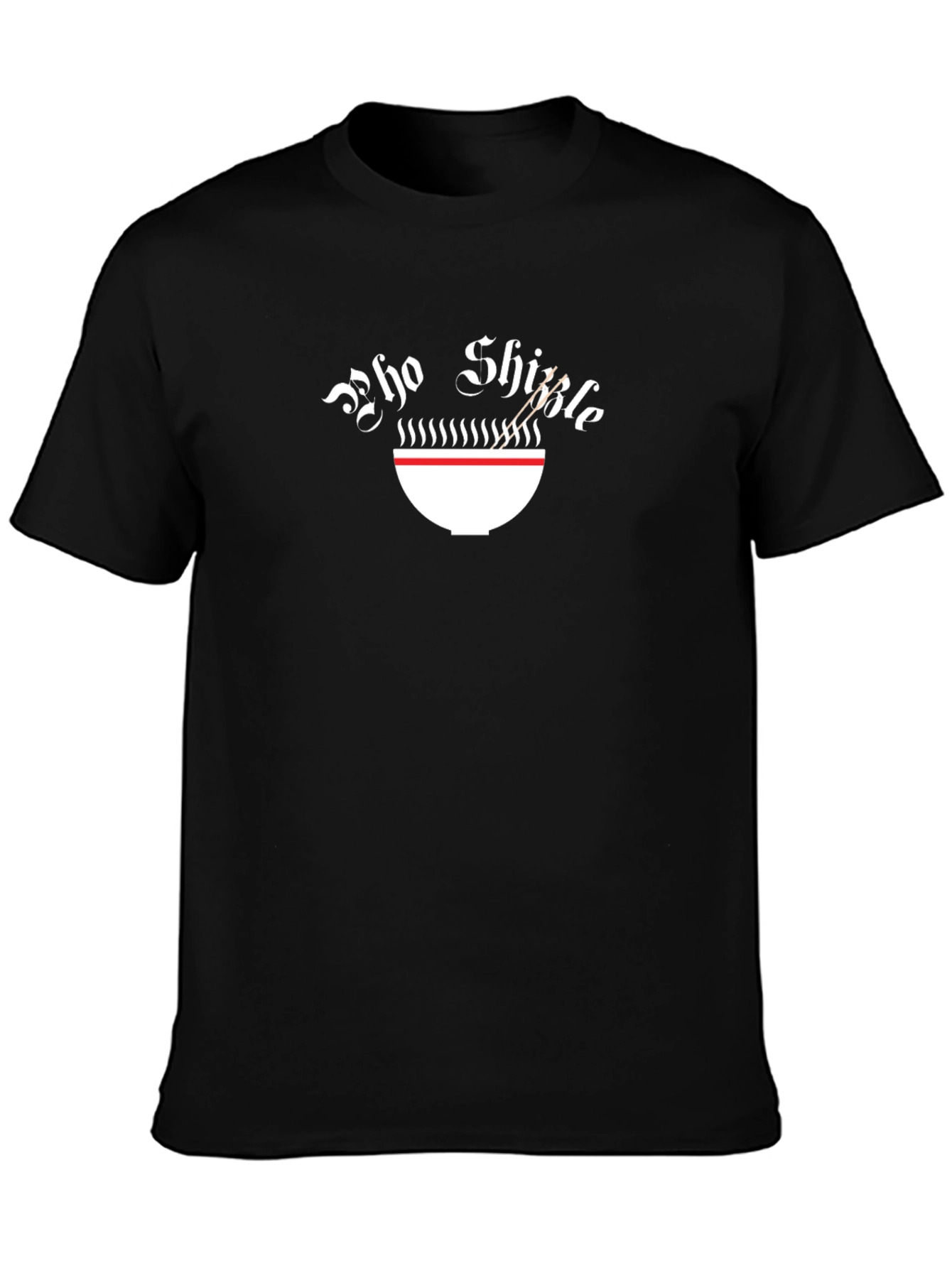 Black Pho Shizzle T-Shirt - Noodle Bowl Graphic Tee view 3