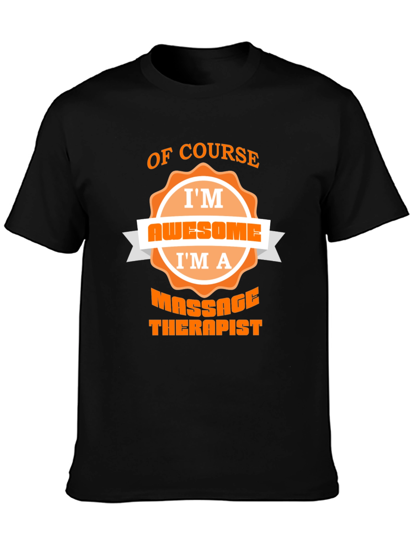 Black Massage Therapist Awesome Graphic Tee view 3