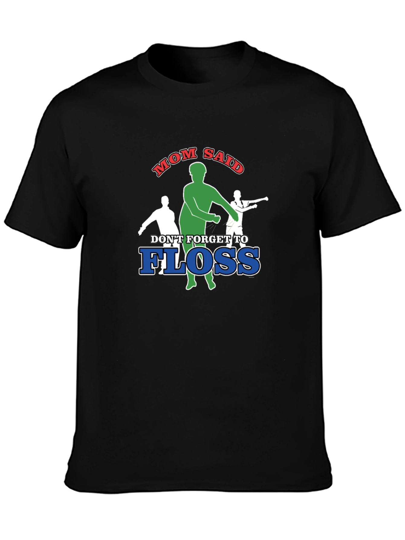 Black Mom Said Floss T-Shirt, Funny Dance Tee view 3