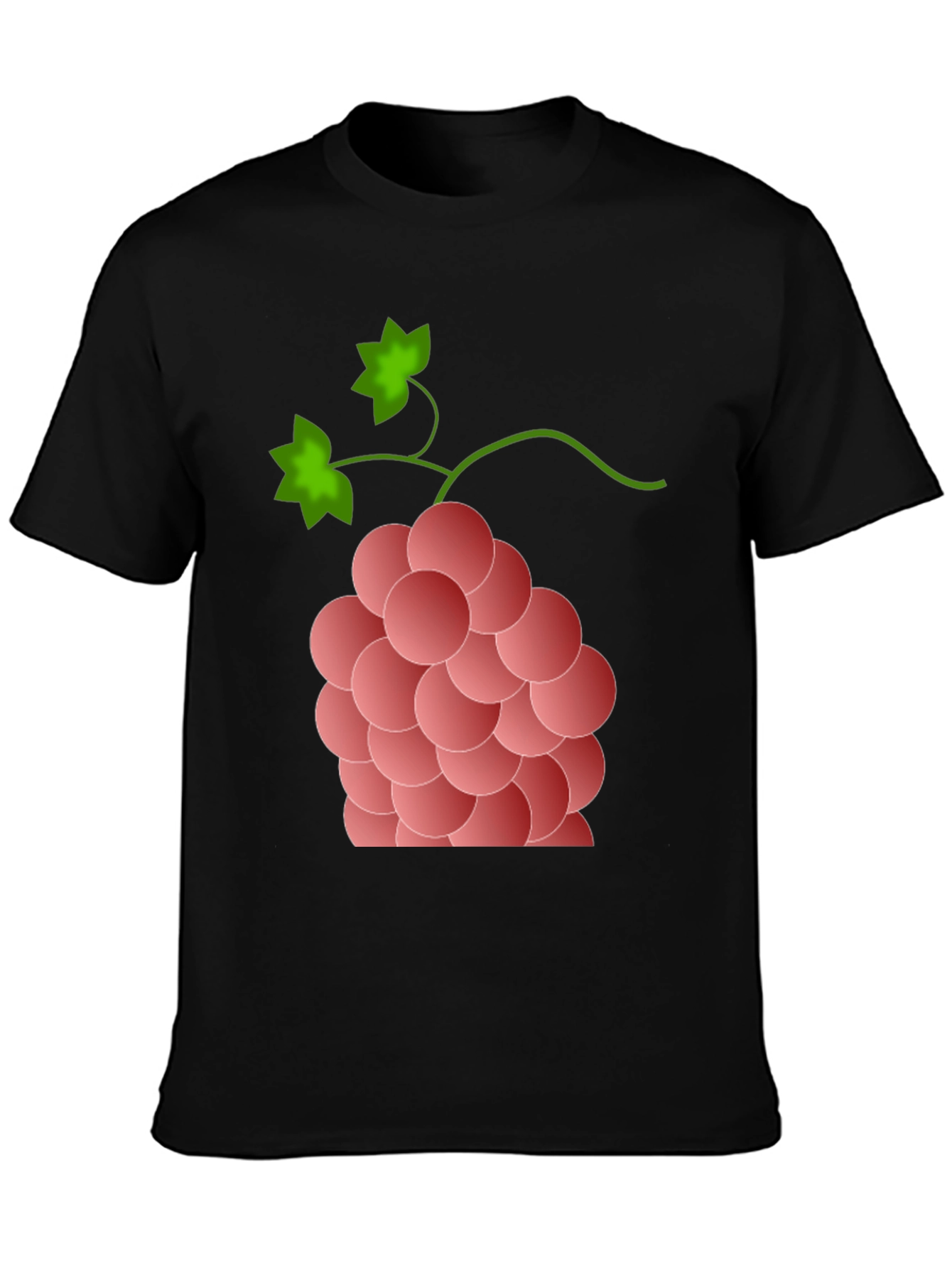 Black Grapes Graphic Tee - Stylish Fruit Design view 3