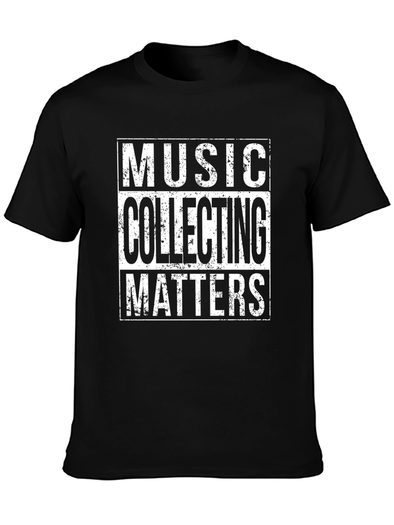 Black Music Collecting Matters Black T-Shirt view 3
