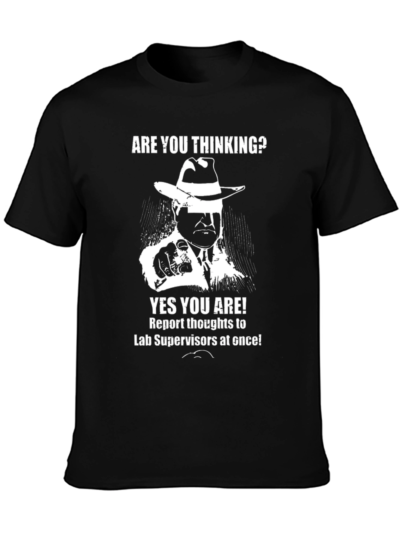 Black Thinking Lab Supervisor T-Shirt view 3
