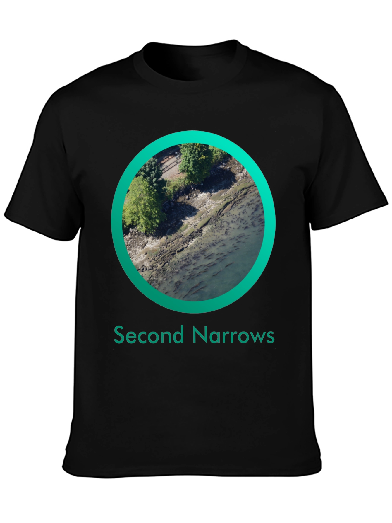 Black Second Narrows Graphic T-Shirt - Black view 3