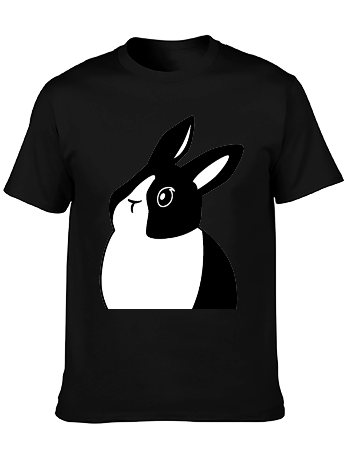 Black Black Bunny Graphic Tee - Unisex view 3