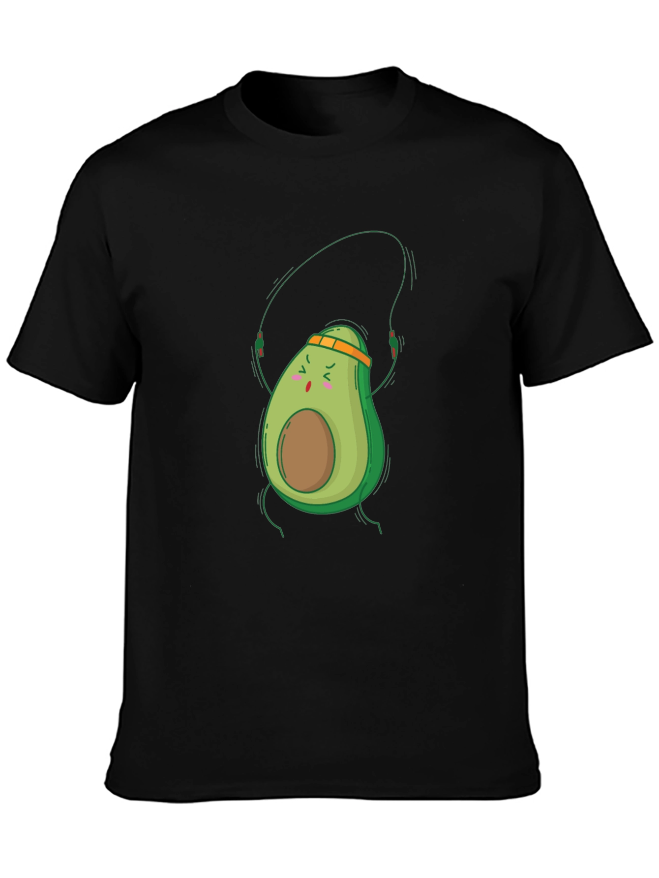 Black Avocado Workout Black T-Shirt view 3