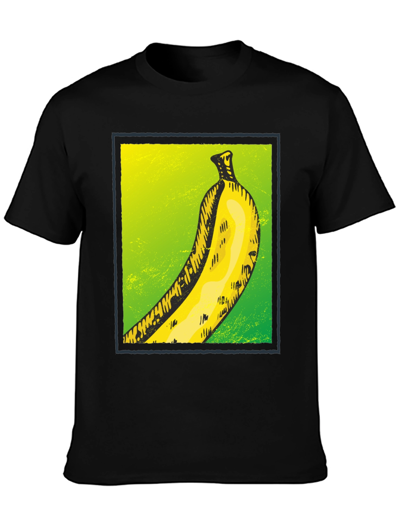 Black Banana Graphic Tee - Quirky Fruit Design view 3