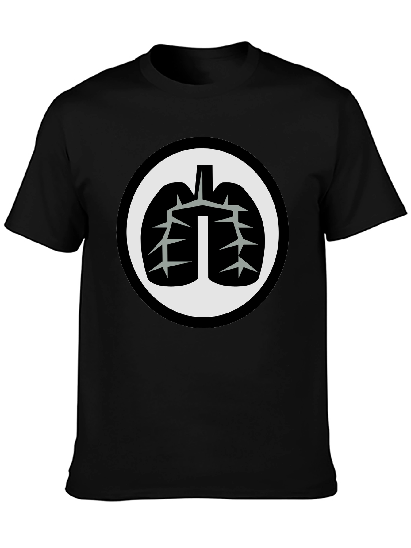 Black Lung Graphic Black T-Shirt view 3