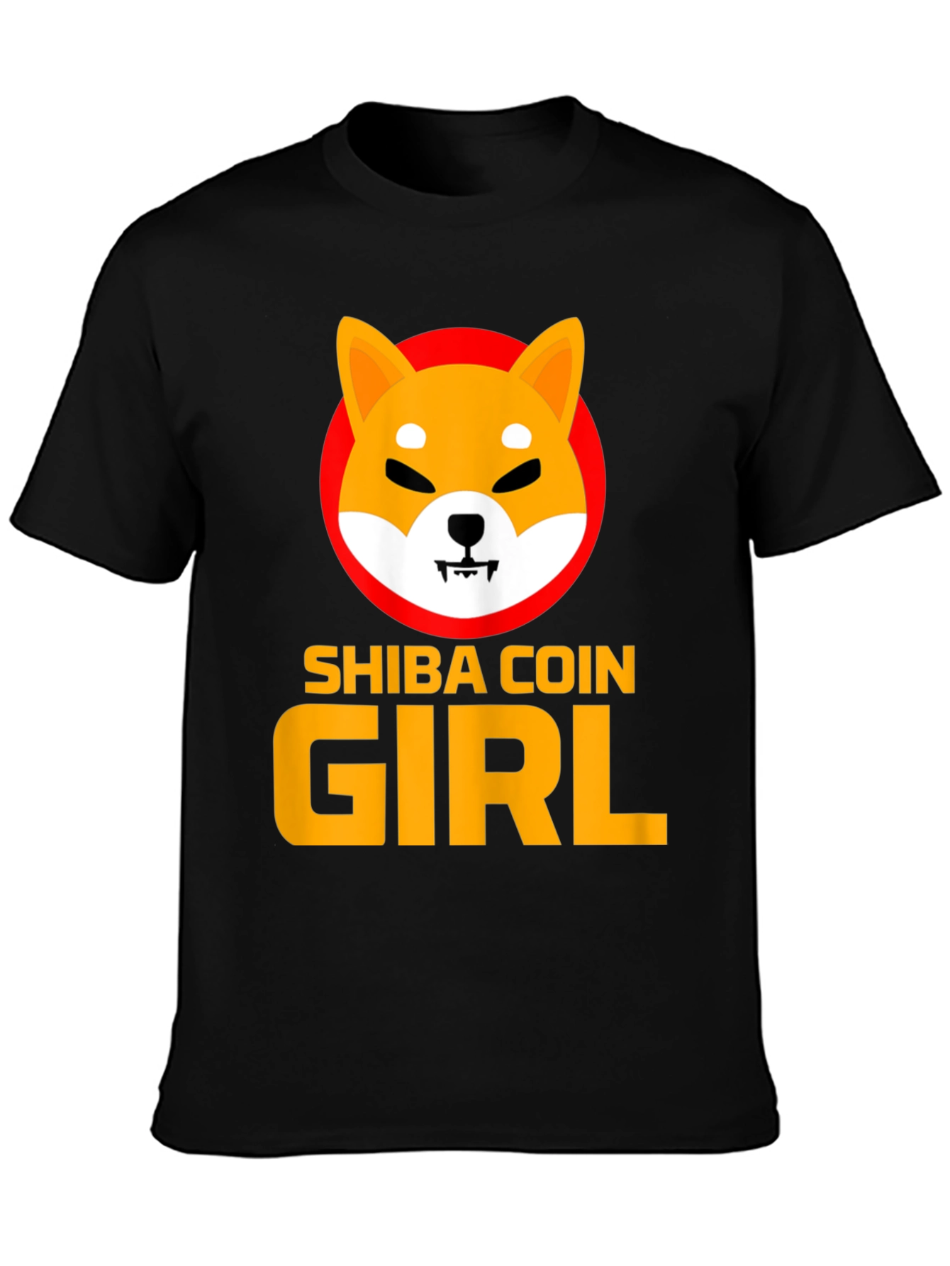 Shiba Coin Girl Graphic Tee - Black - 3