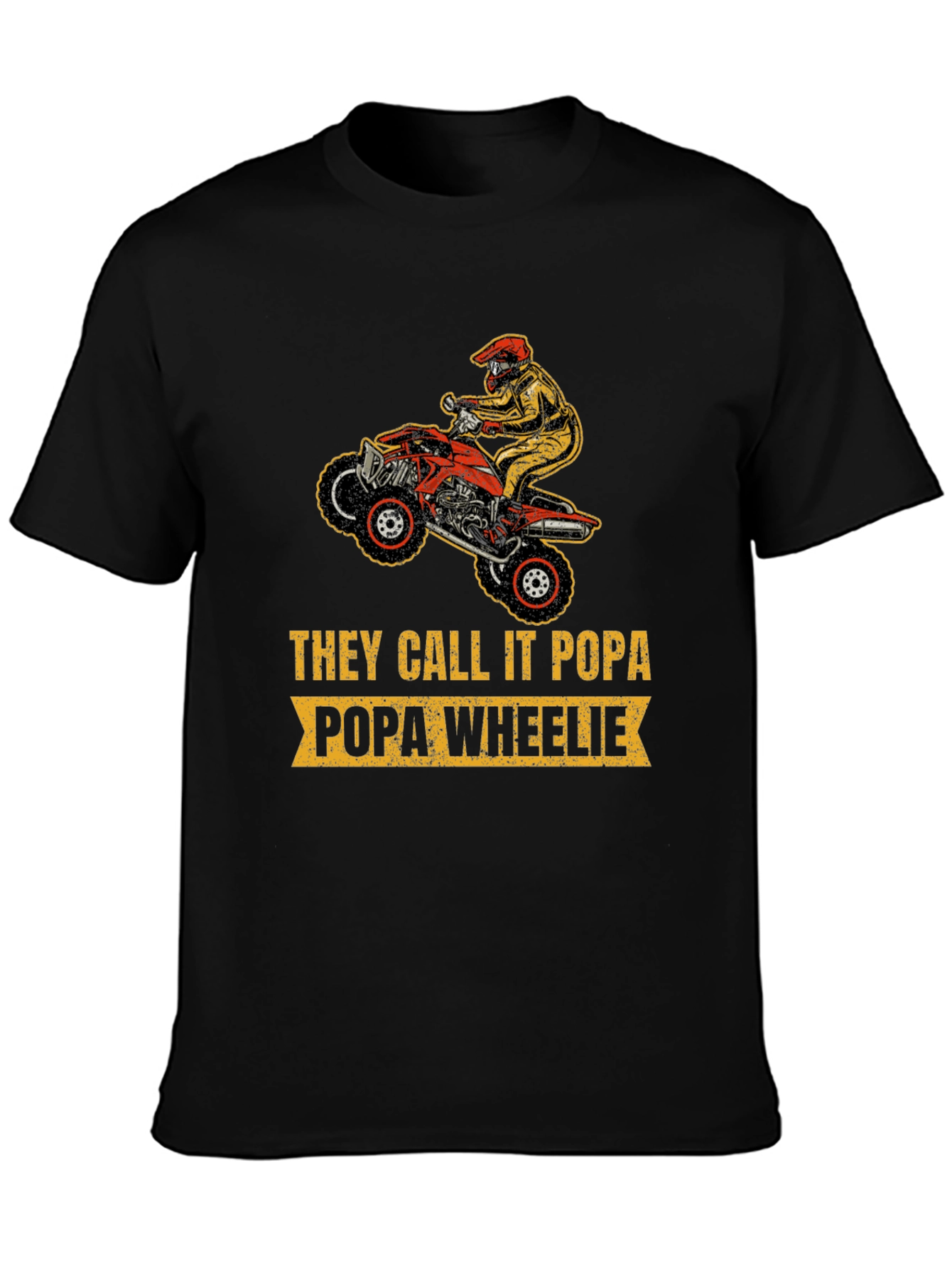 Popa Wheelie T-Shirt - Motocross Dad Tee - 3