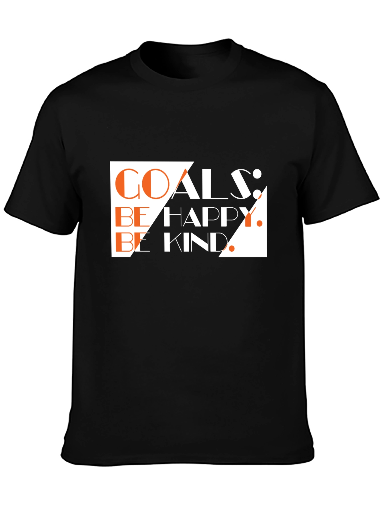 Black Goals Happy Kind Graphic Tee - Black view 3