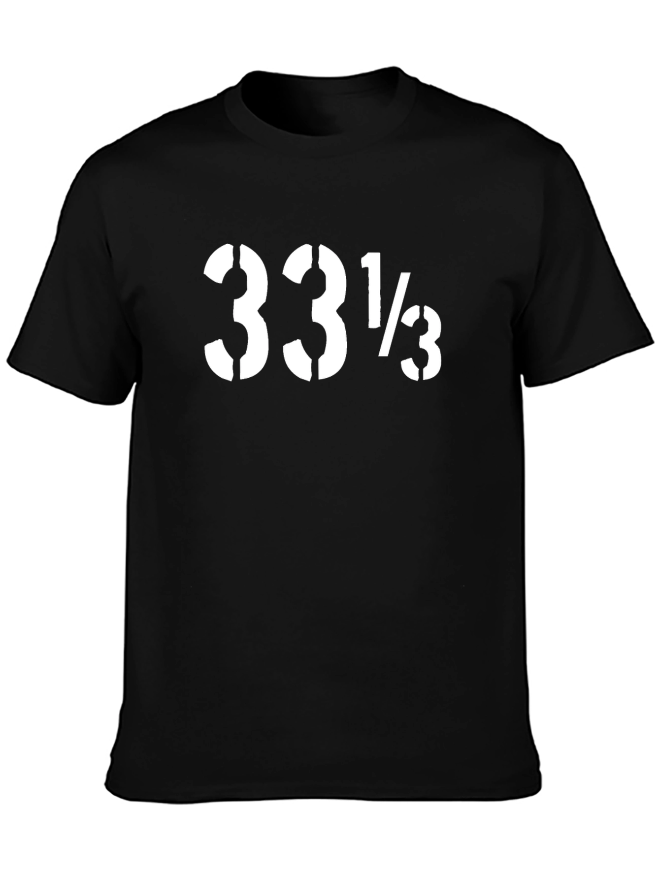 Black 33 1/3 RPM Black Graphic Tee view 3