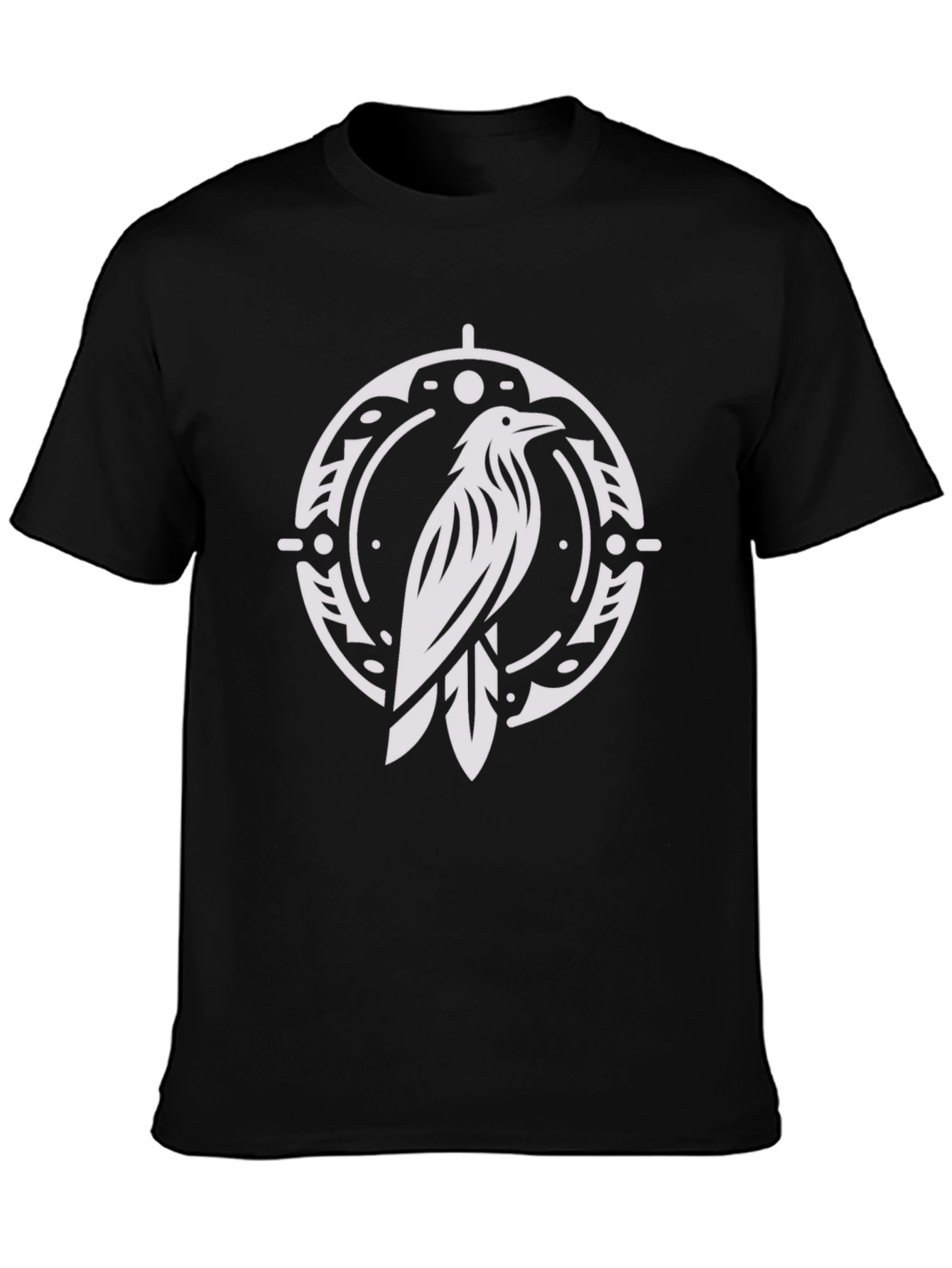 Raven Circle Graphic Tee - Black - 3