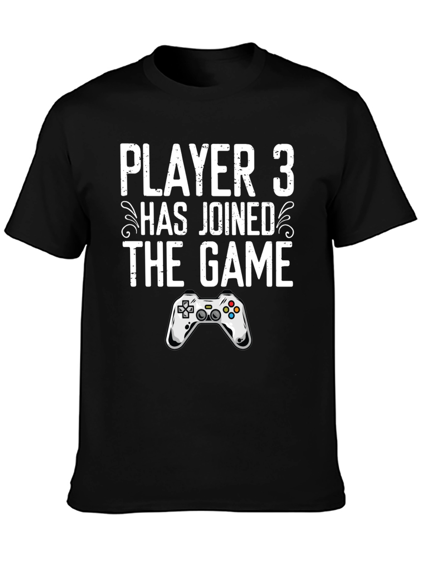 Black Player 3 Has Joined the Game T-Shirt view 3