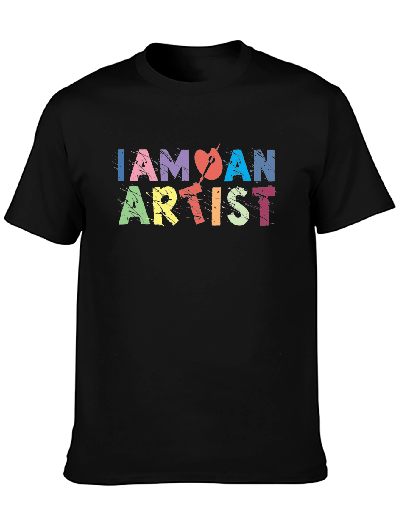 Black I Am An Artist T-Shirt - Creative Apparel view 3