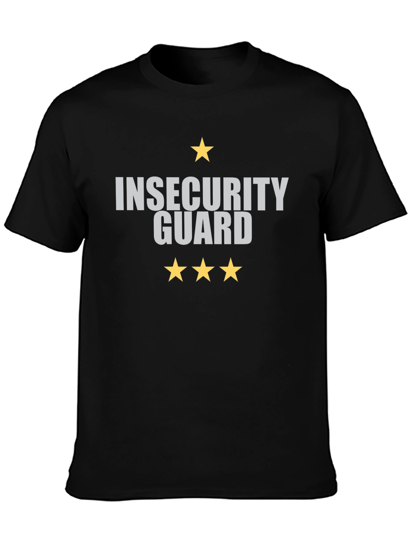 Black Insecurity Guard Graphic T-Shirt view 3
