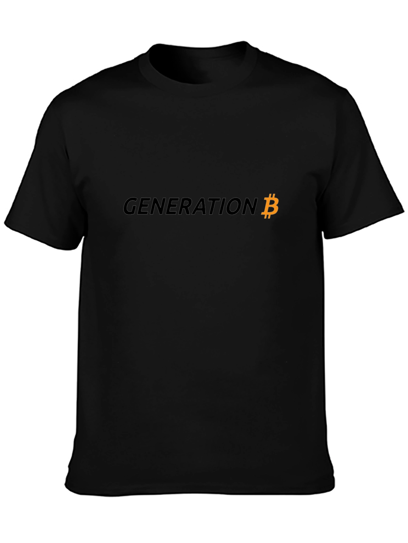 Black Generation Bitcoin Black Graphic Tee view 3