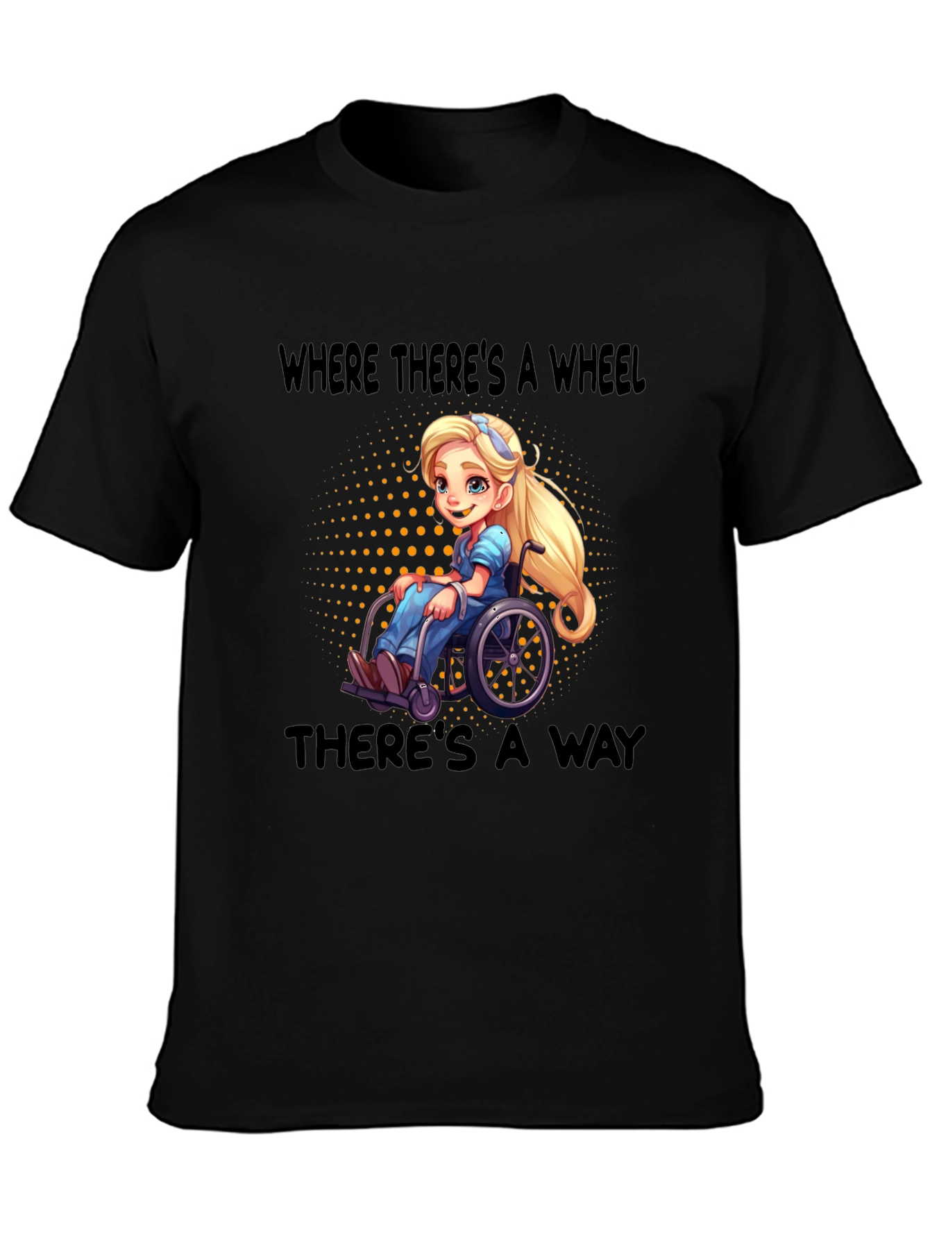 Empowering Wheelchair Cartoon Tee - 3