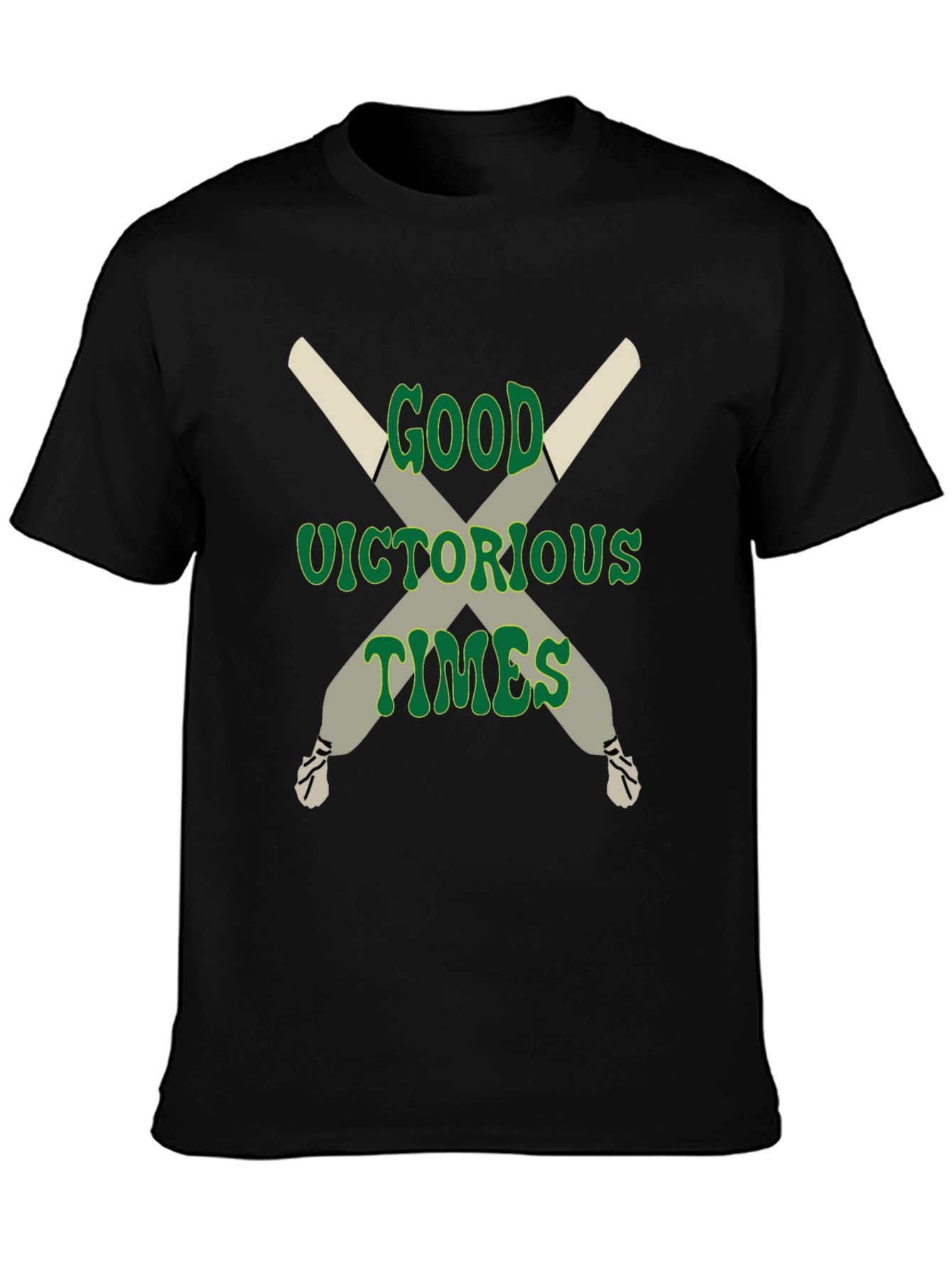 Black Good Victorious Times Graphic T-Shirt view 3