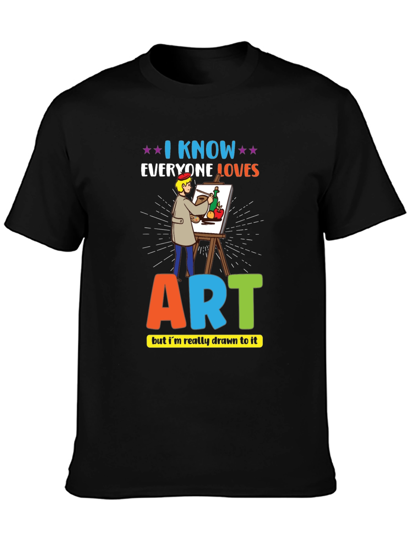Black Artist Graphic T-Shirt - Art Lover Tee view 3