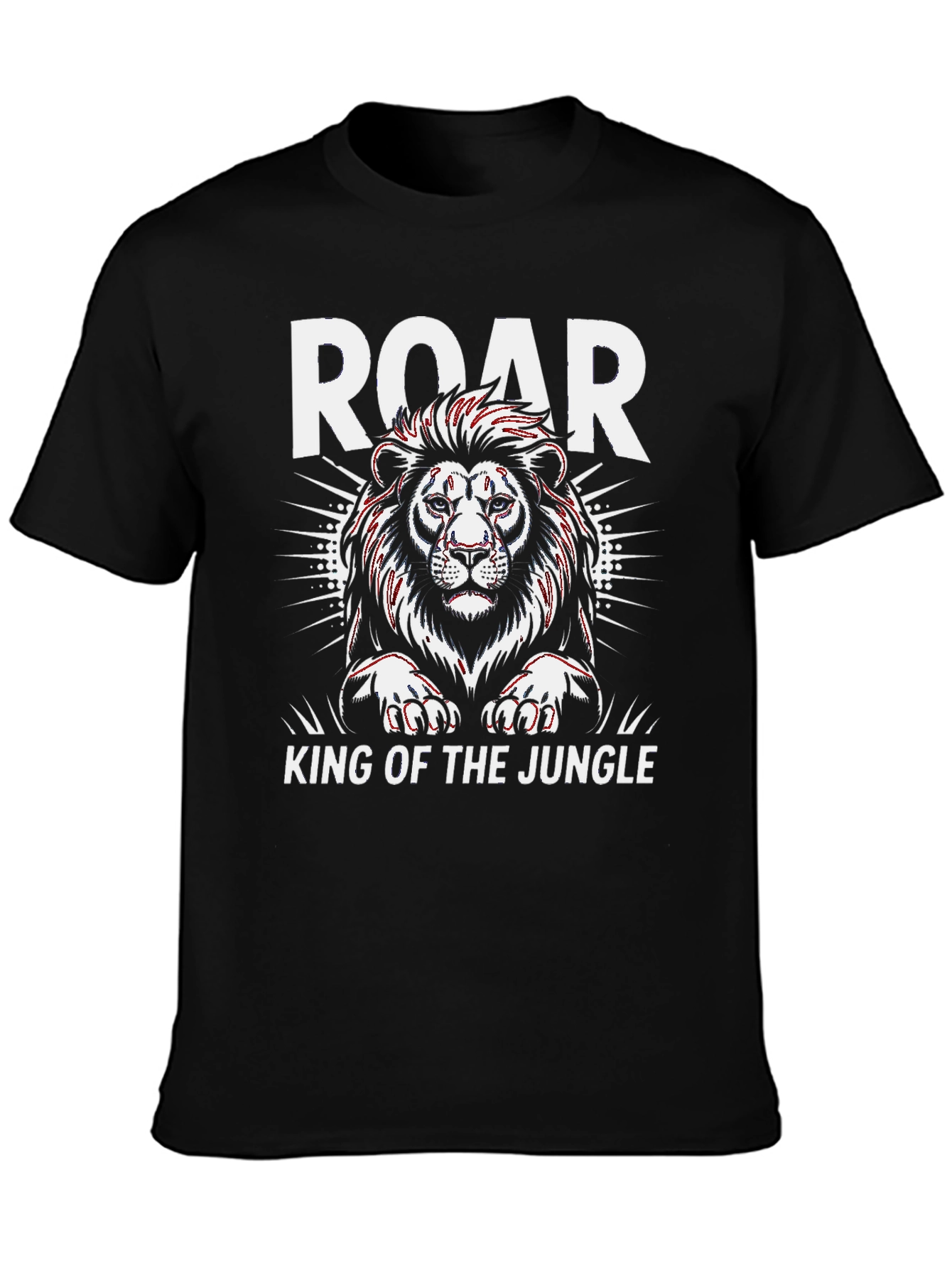 Black Roar Lion King T-Shirt - Jungle Pride view 3