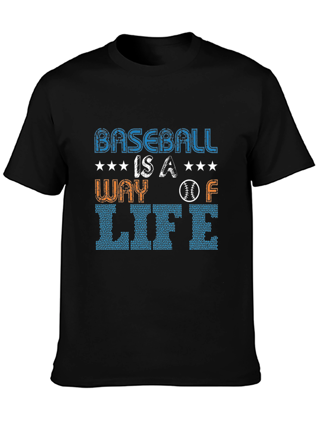 Black Baseball Is A Way Of Life Graphic Tee view 3