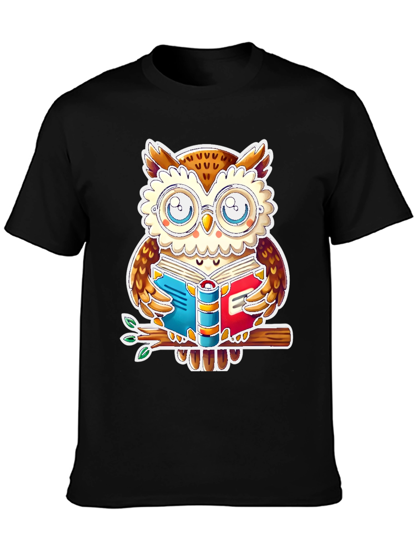 Black Bookish Owl T-Shirt - Study In Style! view 3