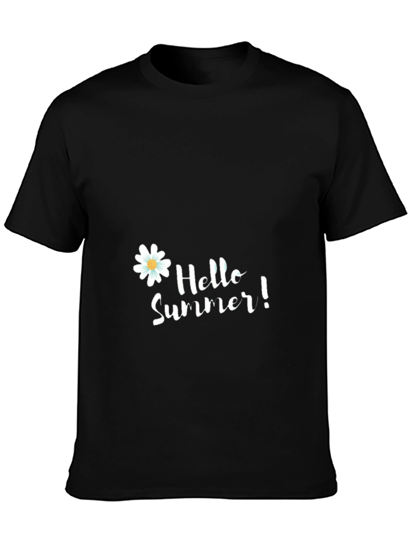 Black Hello Summer Black T-Shirt view 3