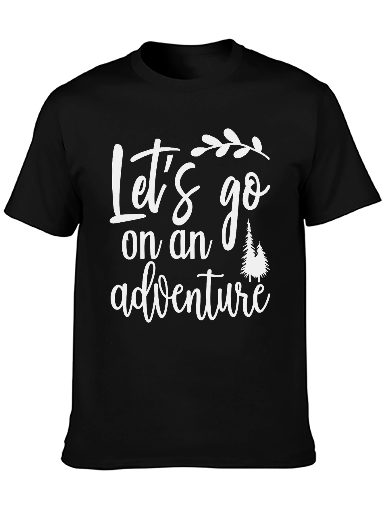 Black Adventure Awaits T-Shirt view 3