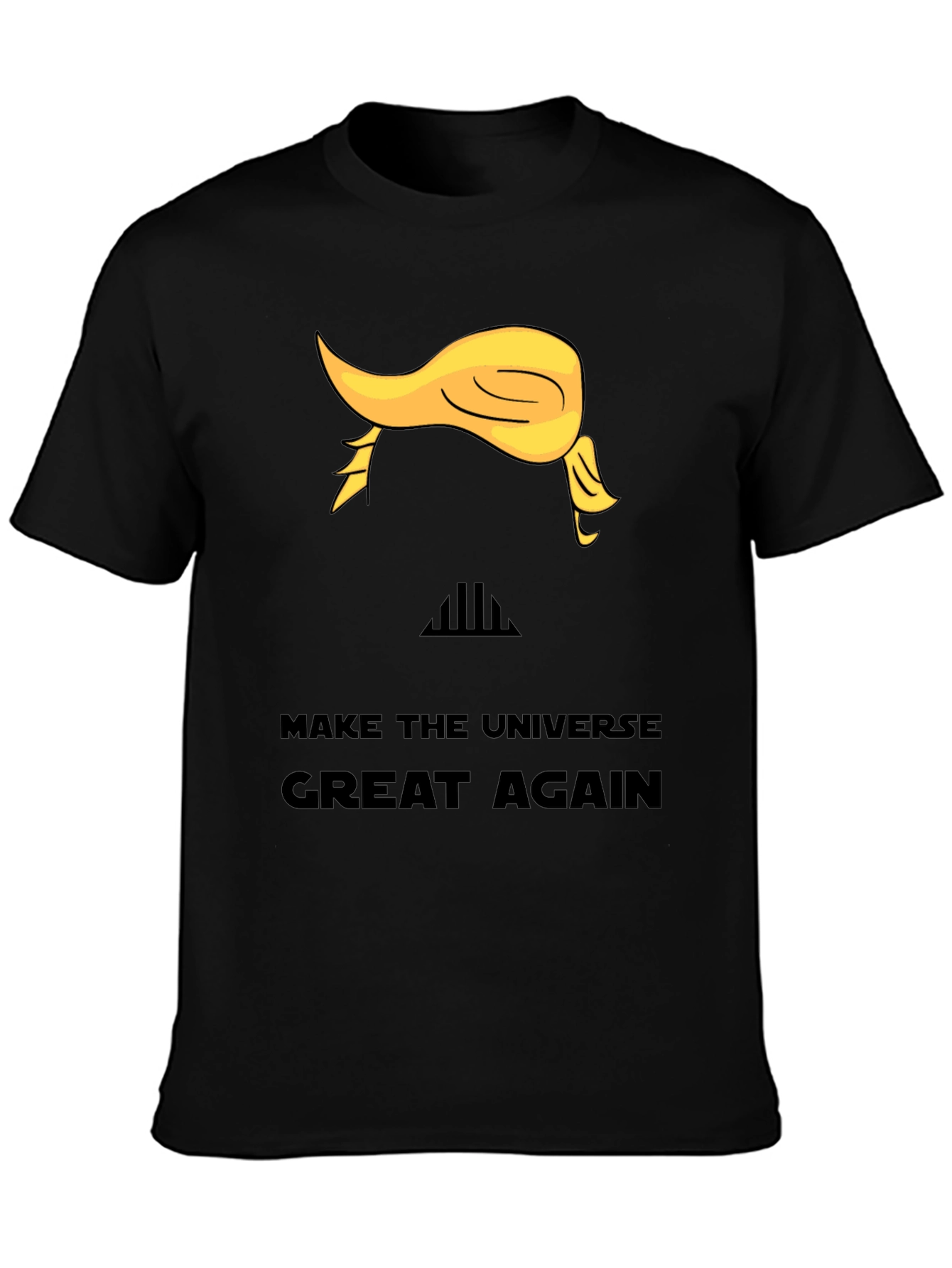 Black Make The Universe Great Again T-Shirt view 3