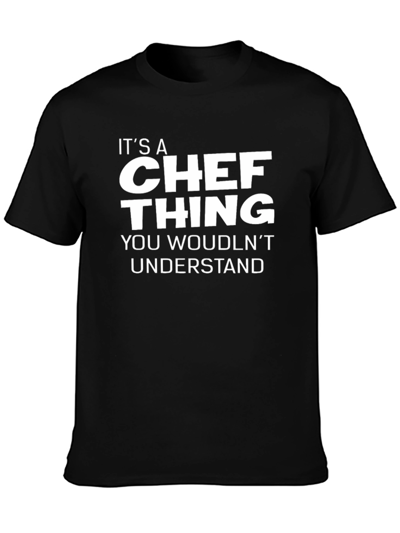 Black It's A Chef Thing T-Shirt - Black view 3