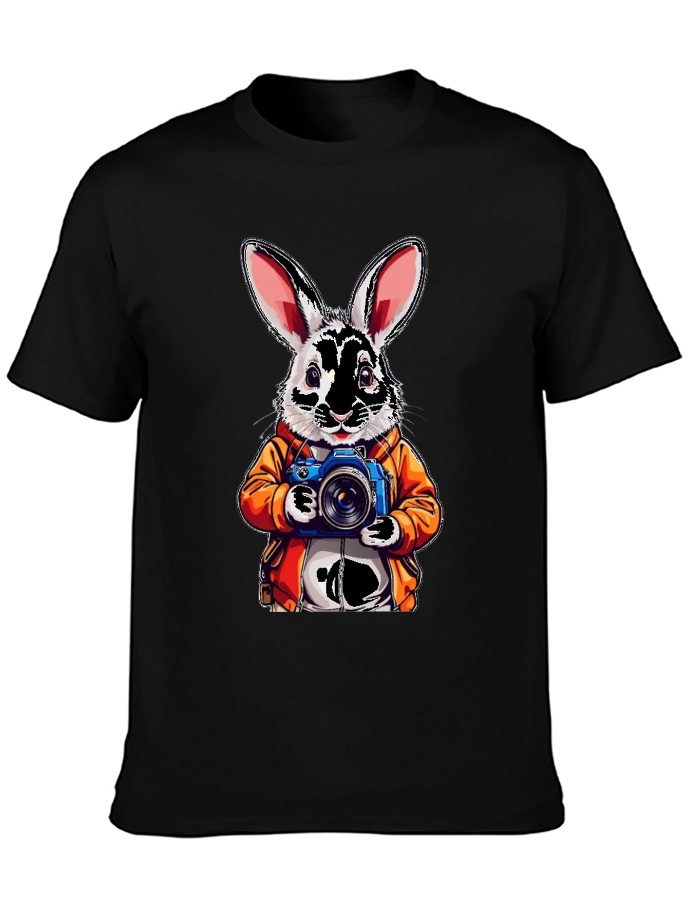 Black Rabbit Photographer Graphic Tee view 3