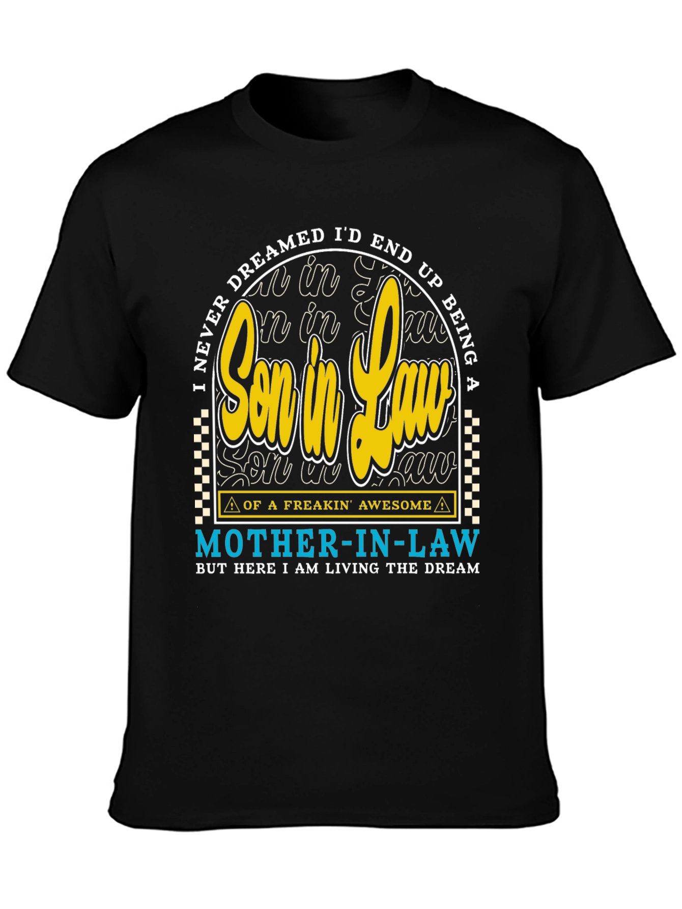 Black Son-in-Law Novelty Graphic T-Shirt view 3