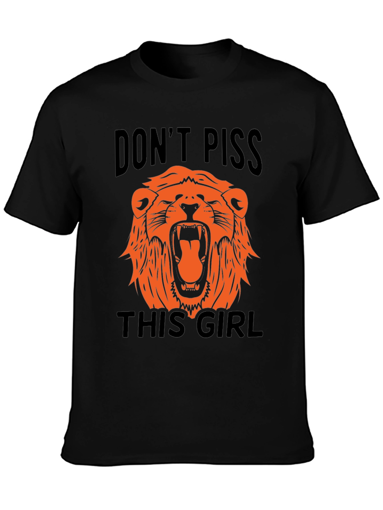 Black Don't Piss This Girl Black Graphic Tee view 3