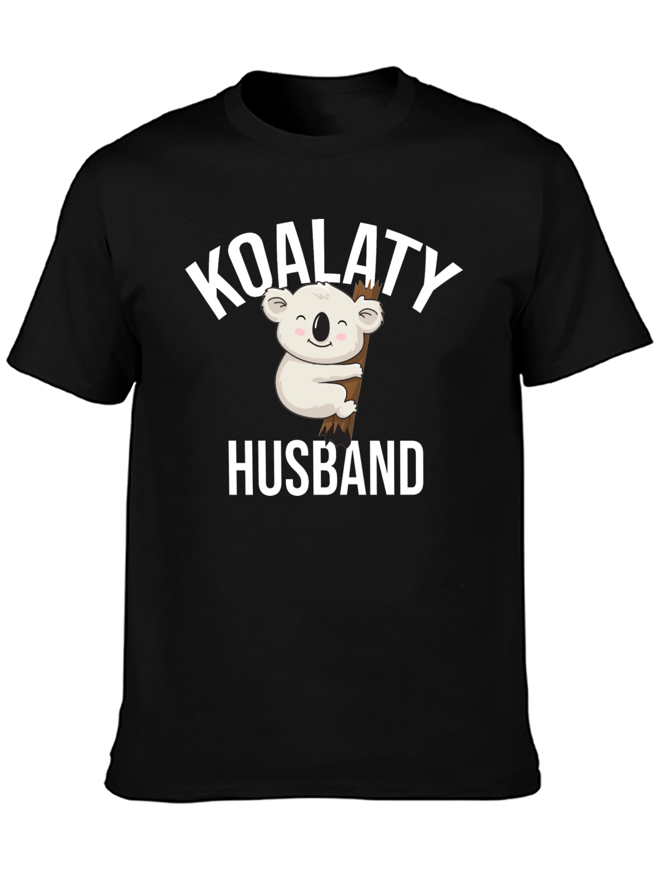 Black Koalaty Husband Graphic T-Shirt Funny Koala Tee view 3