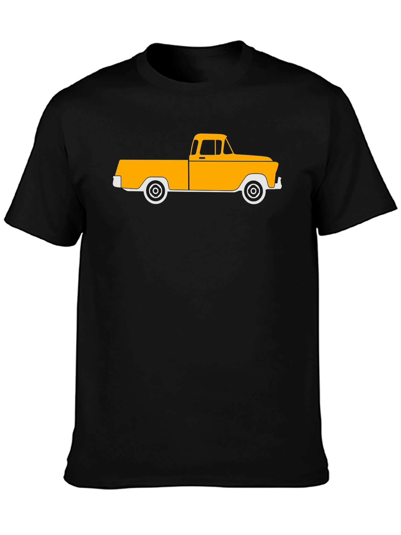 Black Vintage Truck Graphic T-Shirt - Classic Style view 3