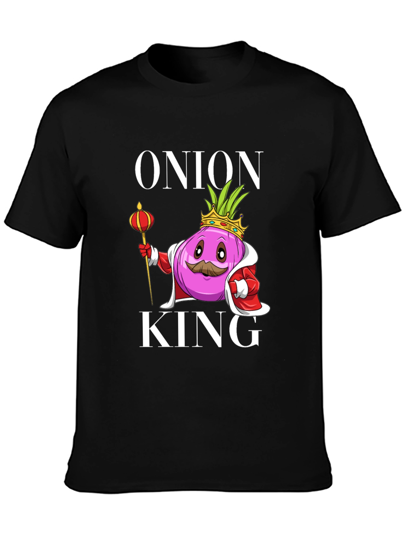 Black Onion King Graphic T-Shirt view 3