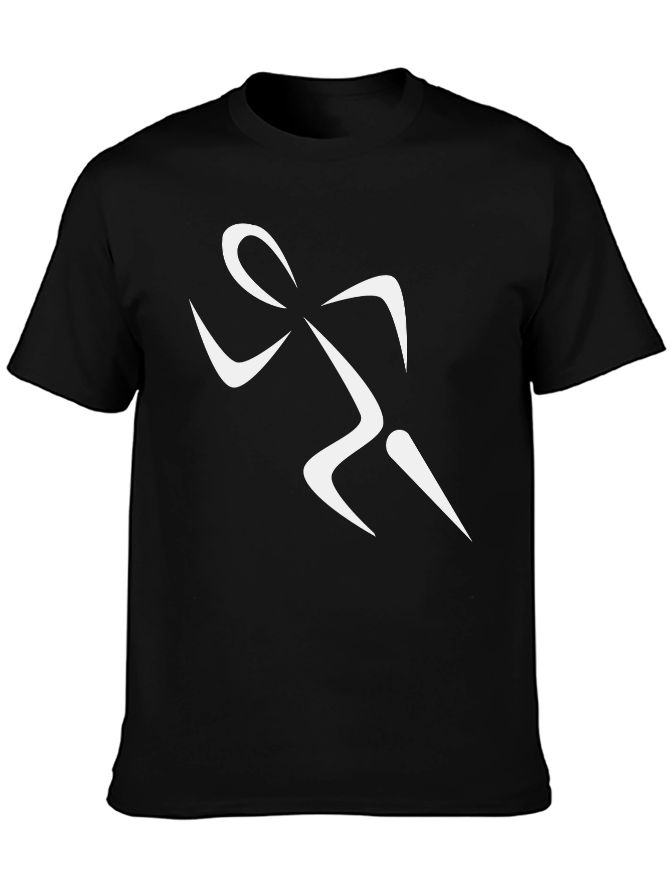 Black Runner Graphic Tee - Black view 3