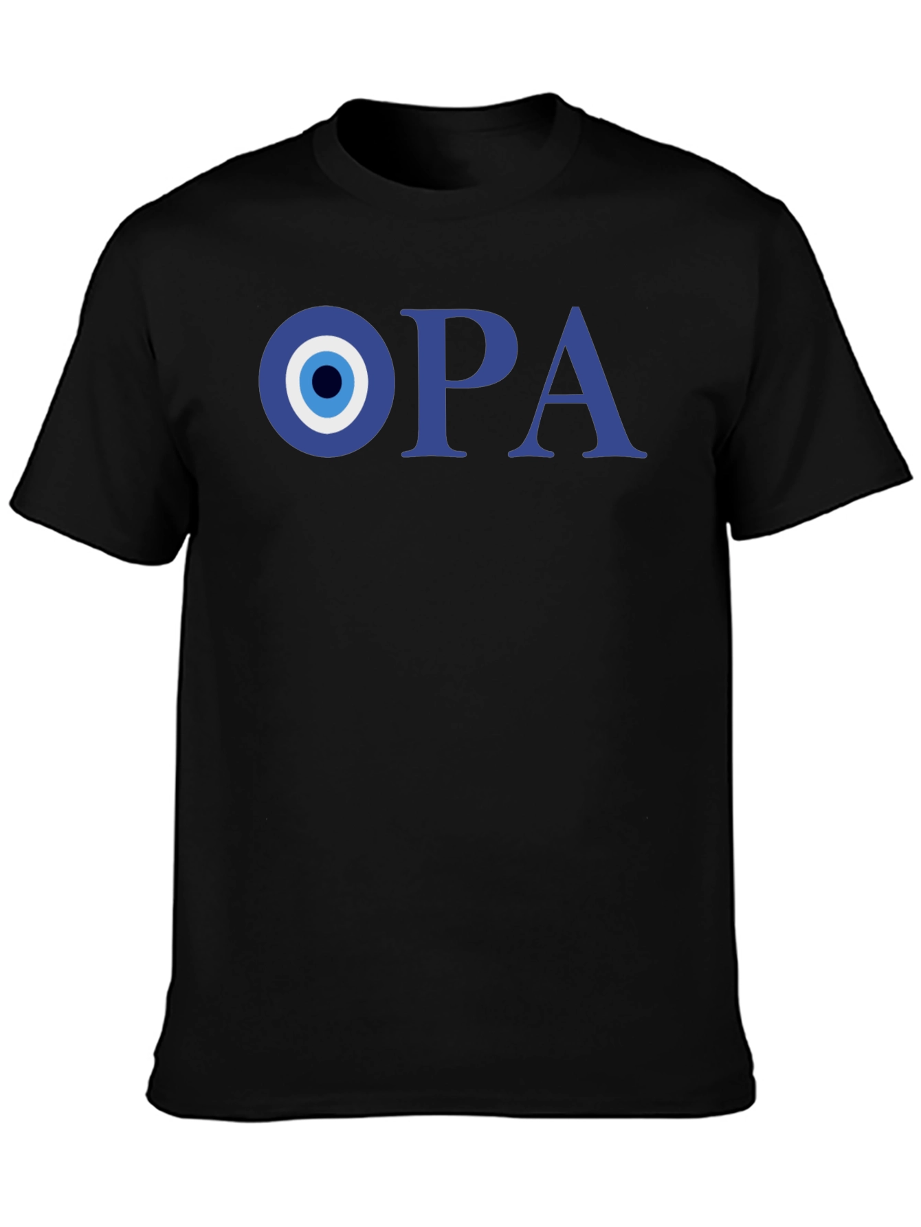 Black Opa Evil Eye T-Shirt - Stylish Protection view 3