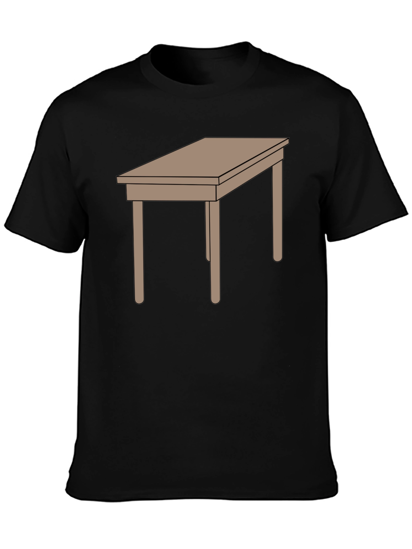 Black Table Graphic Tee - Stylish Comfort, Unique Design view 3