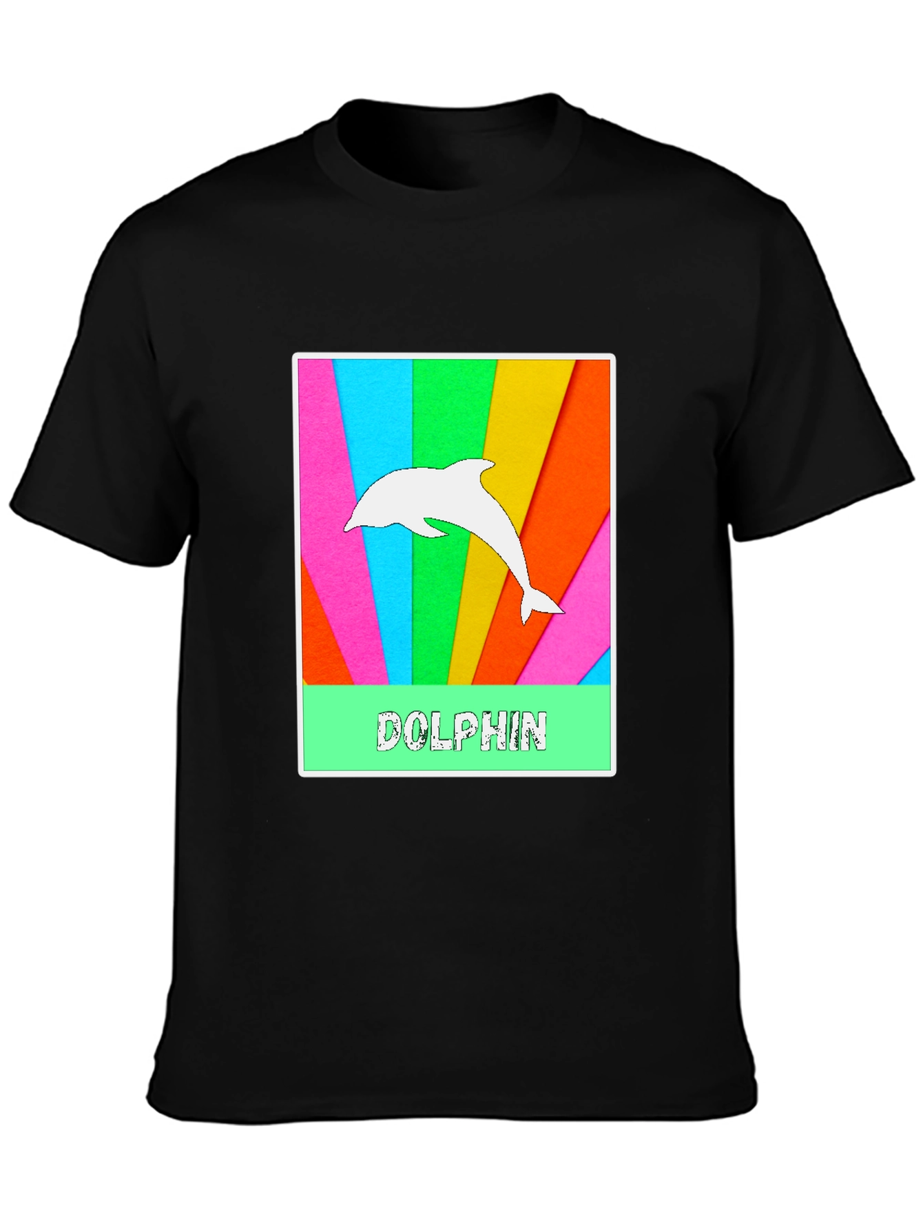 Black Dolphin Graphic Tee - Colorful & Fun view 3