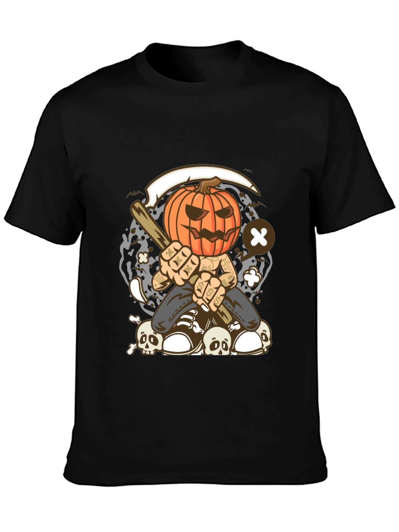 Pumpkin Head Halloween T-Shirt - 3